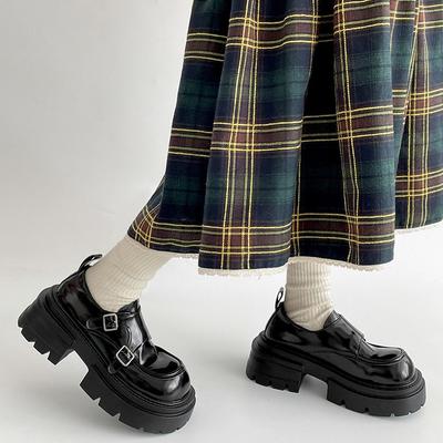 Туфли женские кожаные на платформе белого цвета в ретро-стиле, весна-осень 2025 года, универсальные, юбка, туфли Мэри Джейн, одинарные