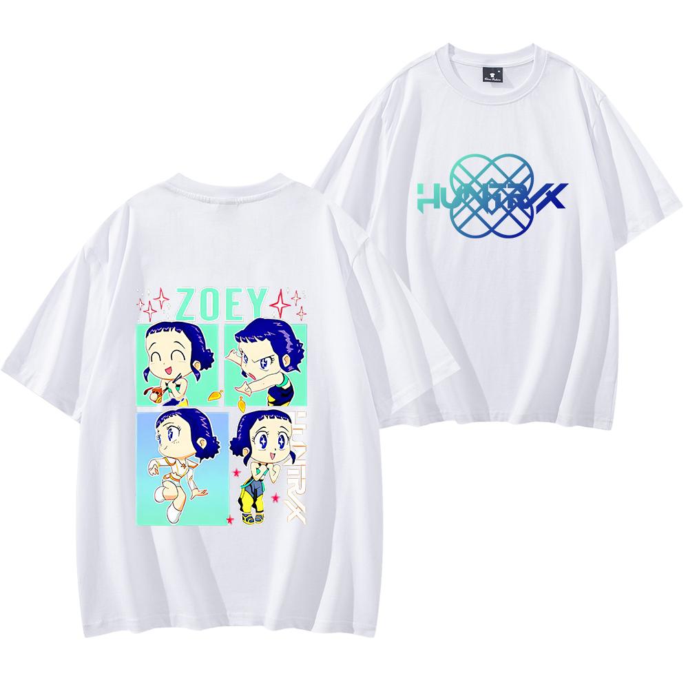 Zoey Kpop Demon Hunters Unisex Tee Shirt Zoey Shirt Anime Demon Hunters Tee Men Women Short Sleeve Streetwear Hip Hop Tops