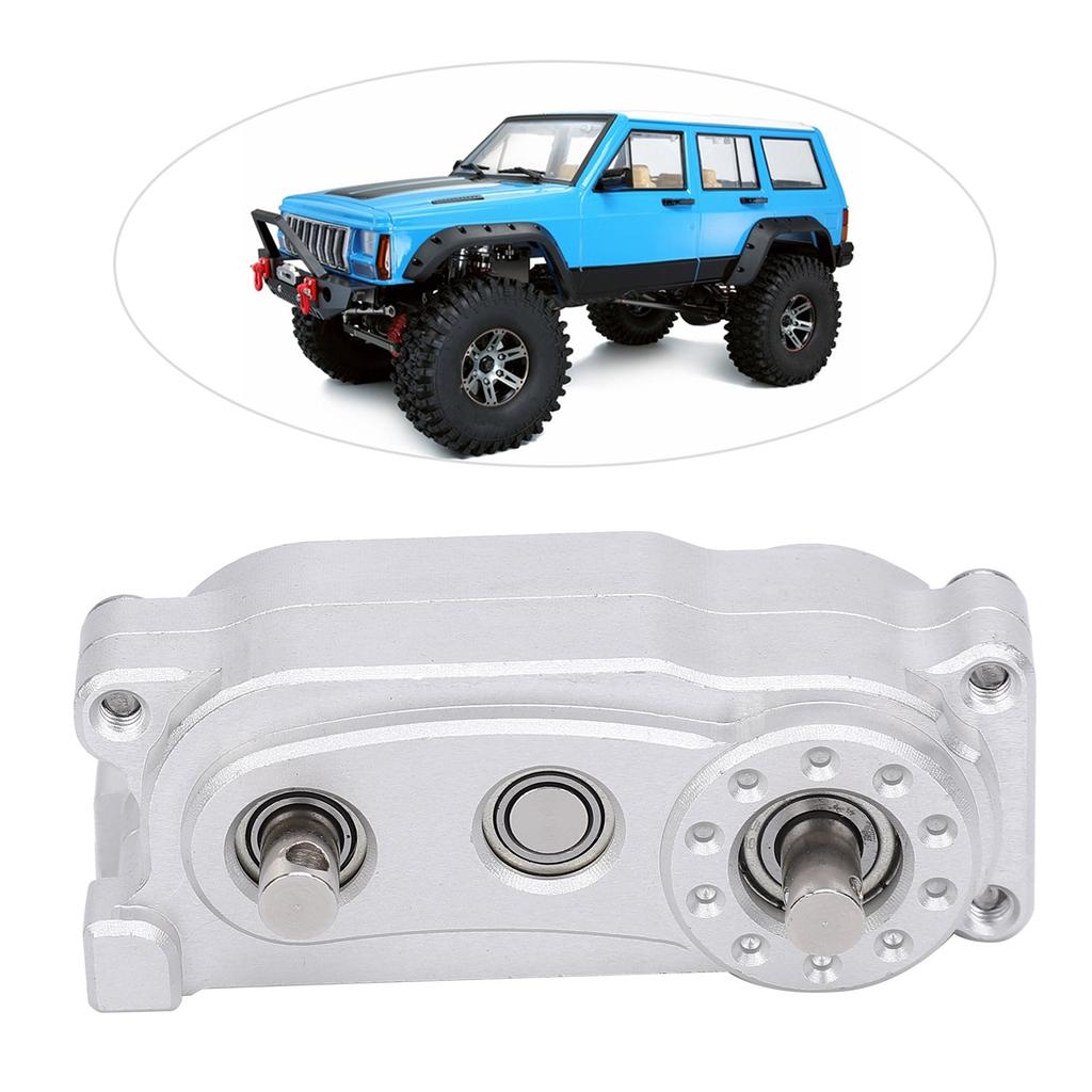 Металлическая рама шасси с колесной базой 313 мм, раздаточная коробка, запасные части, подходит для радиоуправляемого краулера масштаба 1/10, серебристый