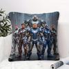 Aurora Superhero Team Throw Pillow Cushion Accent Pillow Includes Pillow Core 18.18Inch For Teens Bedroom Sofa Decor