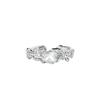 Shiny Irregular Zircon Lava Texture Ring Trend Temperament Women Adjustable Luxury Rings Girls Y2K Jewelry Gifts Accessories