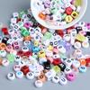 10g Pack of Flat Acrylic Alphabet Beads for DIY Children's Beading and Jewelry Keychain Accessories