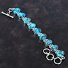 Tibetan Turquoise Bracelet Handmade Bracelet Real Gemstone Jewelry 925 Sterling Silver Bracelet Adjustable Chain Bracelet Anniversary Gifts