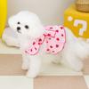 New Strawberry Print Pet Dog Dress Chihuahua Clothing Bow Summer Puppy Skirt Cool Sweet Dog Clothes Pet Supplies
