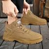 Мужские повседневные ботинки Desert, удобные высокие дышащие ботинки, мужские повседневные нескользящие износостойкие ковбойские сапоги на платформе