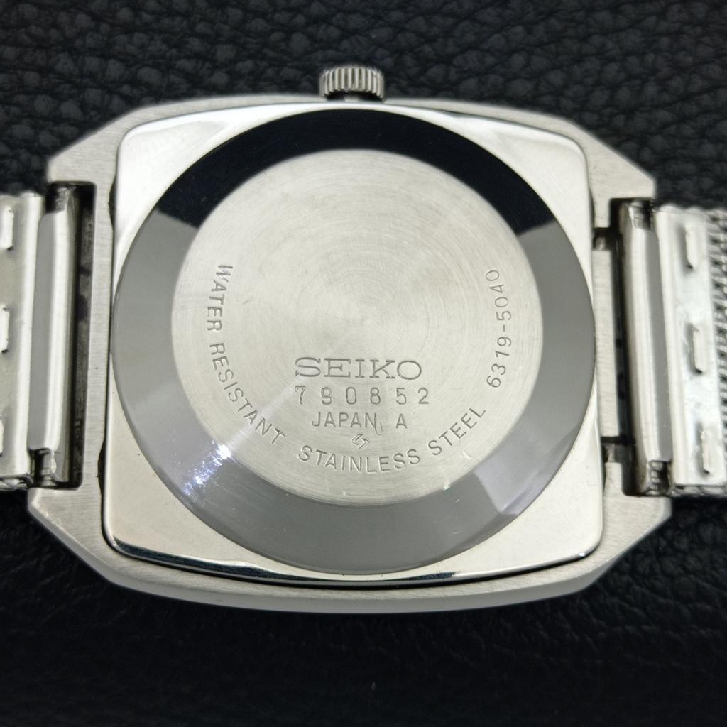 Seiko 5 АВТОМАТИЧЕСКИХ ЯПОНИЯ 6319A МУЖСКИЕ ВИНТАЖНЫЕ ОРИГИНАЛЬНЫЙ ЦИФЕРБЛАТ ЧАСЫ a702391-5