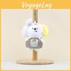 Adorable Plush Dog Keychain Charm Soft Stuffed Toy Perfect For Bag Accessories