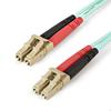 OM4 Fiber Optic Cable - STARTECH.COM - Multimode Duplex LC LC - 2 M - 100 Gb - Aqua