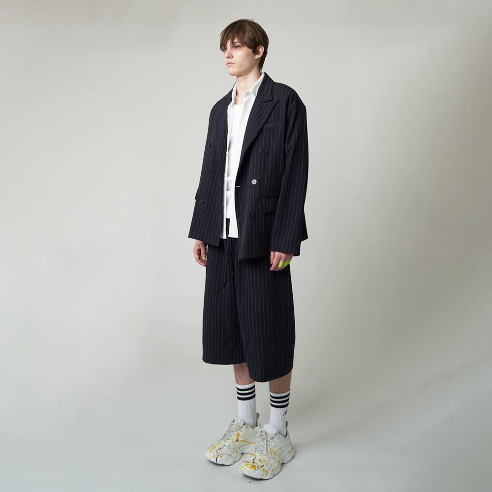Athplatform Au51Jk06 Double-Breasted Jacket_Navy