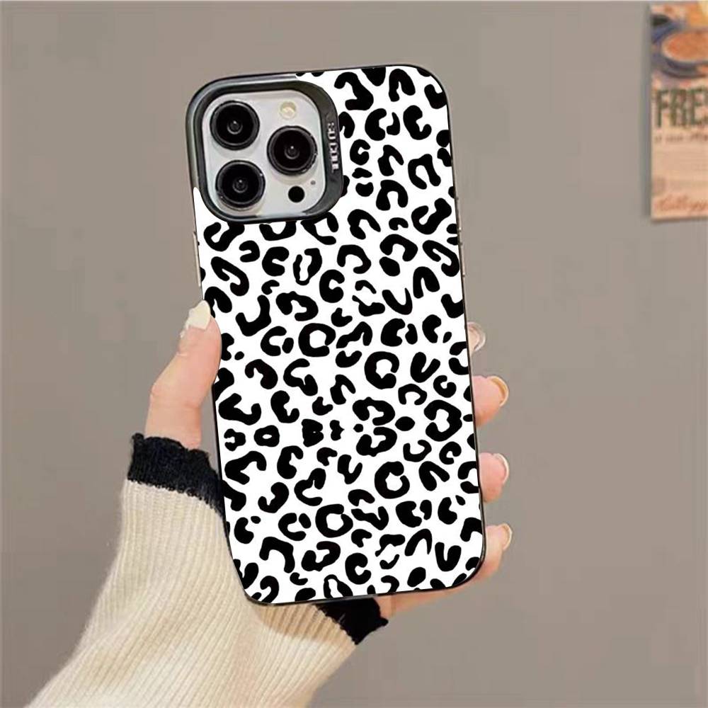 Сексуальный чехол для телефона с леопардовым принтом для IPhone 17 16 15 14 13 12 Mini 11 8 7 Pro Max Plus Цветной чехол для телефона