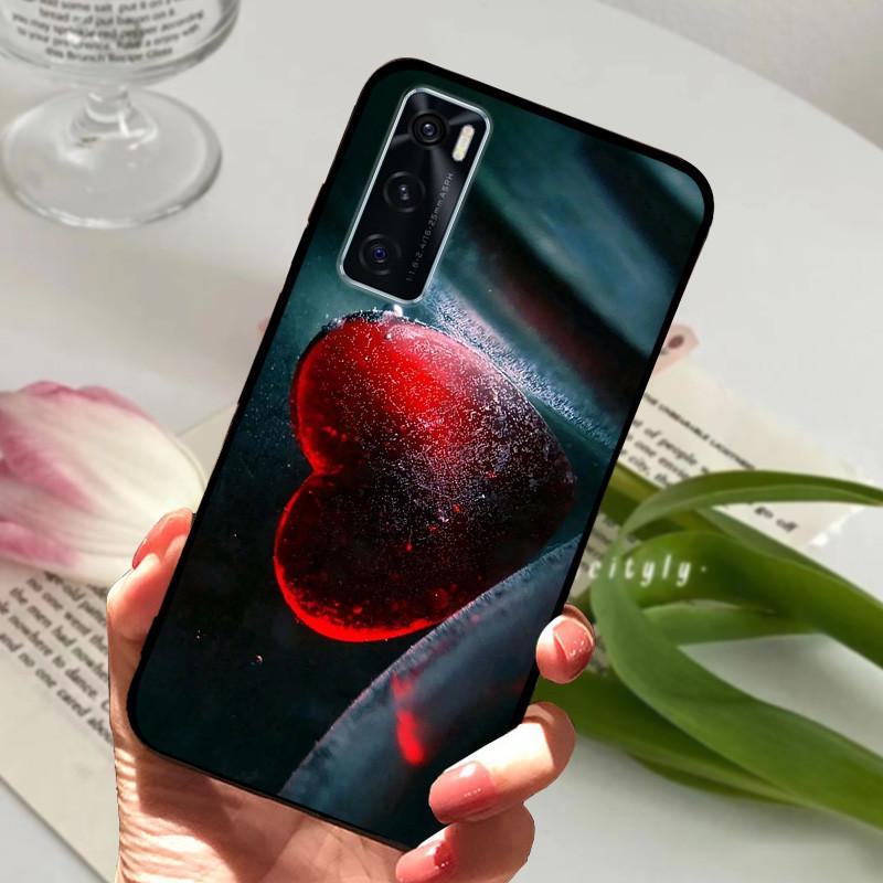 Чехол для Vivo V20 SE Животный Мультяшный Мягкий Силикон Funda для Vivo V20 SE V2022 V2023 Чехол для Телефона VivoV20SE Черный Coque 6.44 дюйма
