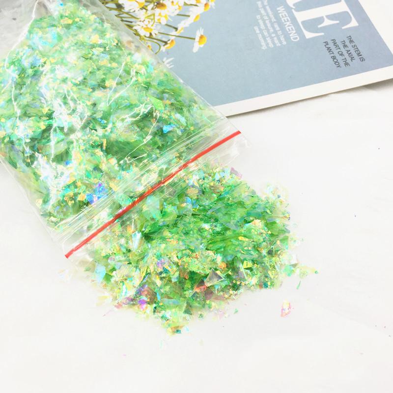 10g Nail Art Glitter Candy Color Flakes Irregular Manicure Nail Tips Decoration Sequins Paillette