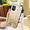 Oil Painting Flower Phone Case For UMIDIGI Bison X20 Wristband Wrist Strap Kickstand Soft Case Ring Protective Durable