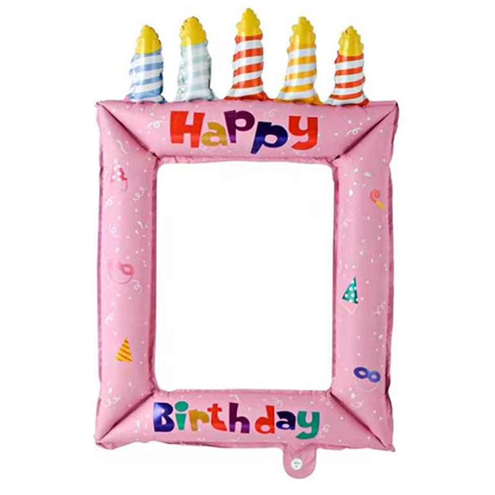 Marco de Fotos con Globos Tematicos de Princesa de 28 Pulgadas - Fiestas de Cumpleanos y Celebraciones, Decoraciones para Fiestas de Cumpleanos