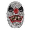Diamond-encrusted skull mask, coloured diamond mask, masquerade ball, Halloween party