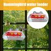 Window Hummingbird Feeder Plastic Birds Feeding Tray with 4 Feeding Ports Strong Suction Cup Hummingbird Feeder for Outdoors