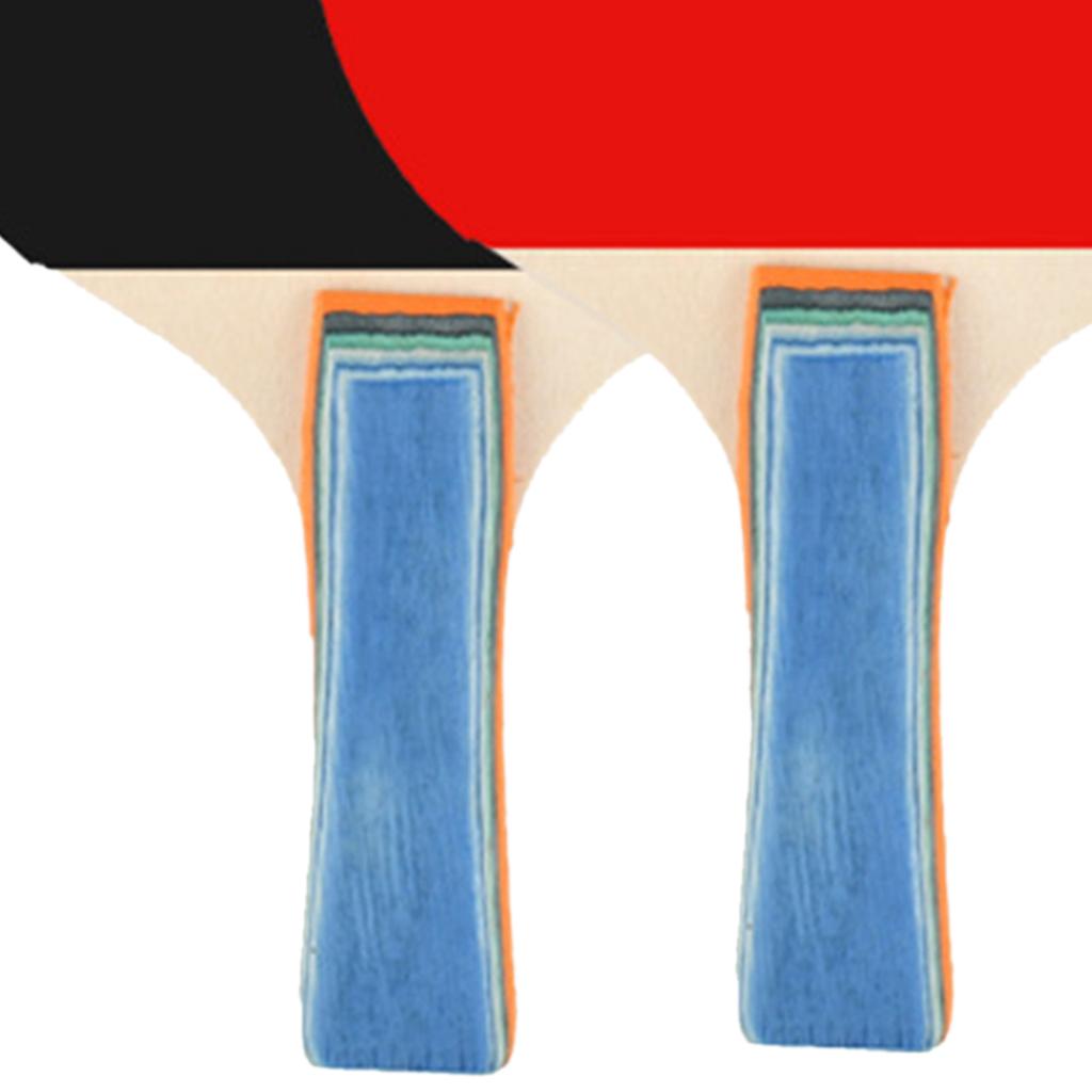 2Pcs Table Tennis Racket with 3 Pong Ball Table Pong Ball Paddle Set for Gym Sporting