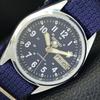 Seiko 5 АВТОМАТИЧЕСКИХ 6309A ВИНТАЖНЫХ ВОССТАНОВЛЕННЫХ ЯПОНСКИХ МУЖСКИХ ЧАСОВ С СИННИМ ЦИФЕРБЛАТОМ a441668-1