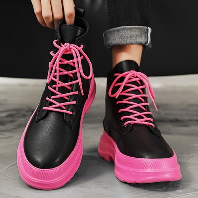 Модные осенние унисекс женские повседневные кроссовки на платформе ботильоны высокие кроссовки с толстой подошвой для любителей уличной обуви спортивная обувь кроссовки