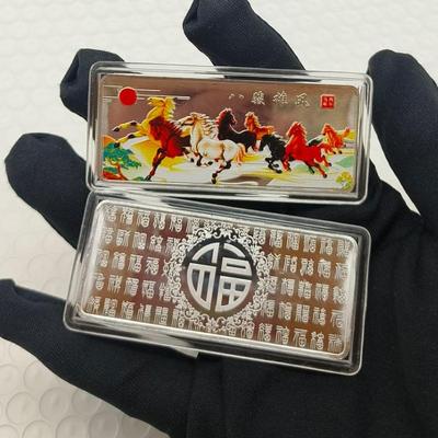 2026 Год Лошади Китайские монеты Счастливое животное Лошадь Красочные коллекционные монеты Новогодние сувенирные монеты Подарок