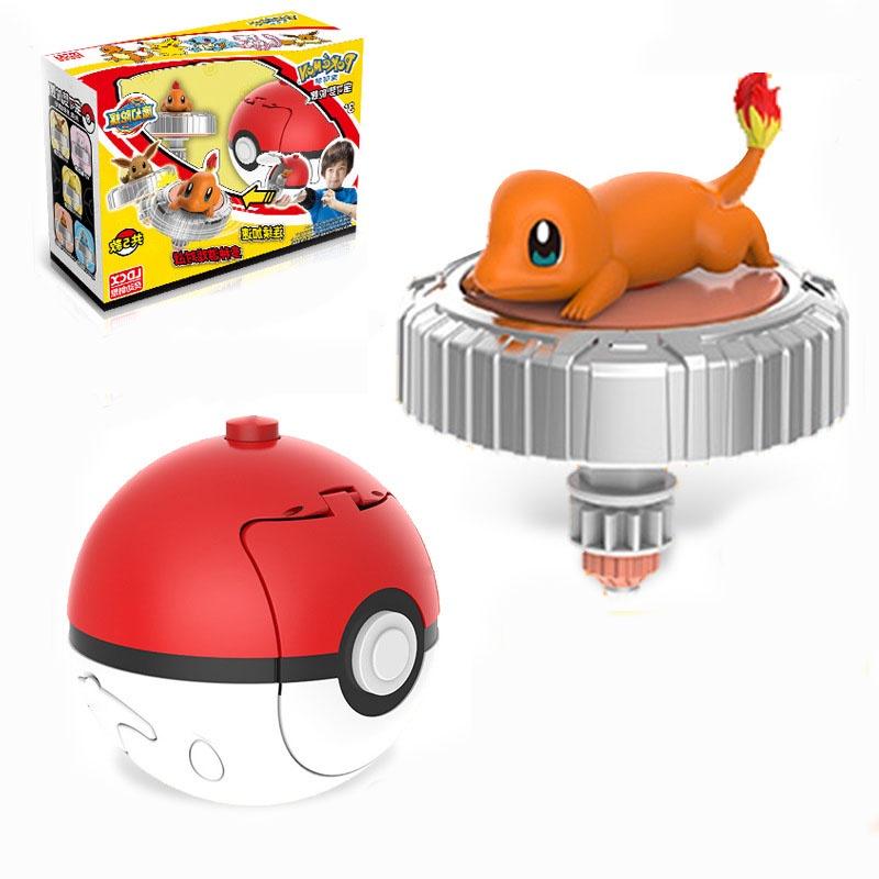Pikachu And Charmander Battle Gyro Plastic And Alloy Toy