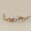 Fashion Marine Jewelry Starfish Pendant Necklace Shell Pearls Bracelet Alloy Texture Suitable for Women Beach Outfits