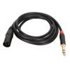 XLR Male to TRS Cable 1 4in Balanced 6.35mm Audio for Electric Guitar Tuner Microphone 2meter