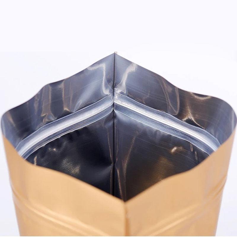 Colored Self-supporting Self Sealing Bag Aluminum Foil Sealed Biscuit Flower Tea Sealed Pocket Candy Facial Mask Gift Window Bags