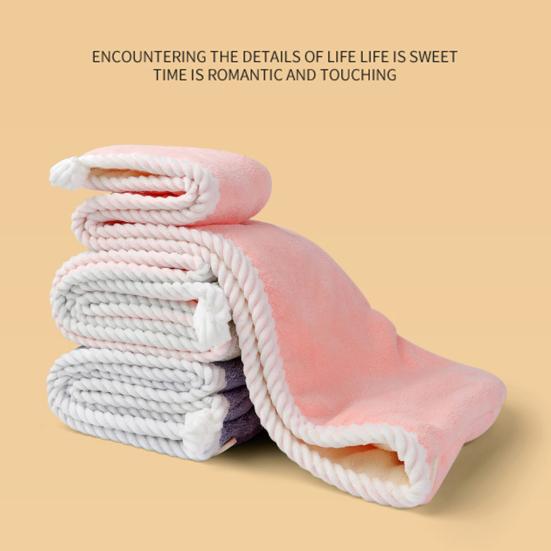 Шапочка для душа, быстросохнущая, с высоким водопоглощением, мягкая, двухслойная, впитывающая сухие волосы, обертывание для душа, полотенце, принадлежности для ванной комнаты