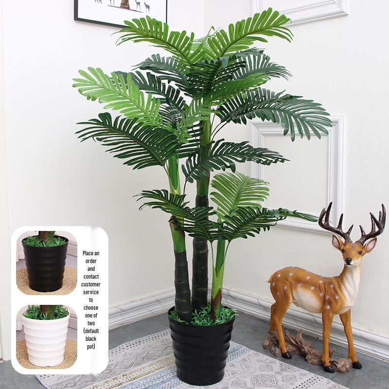 Большая искусственная пальма «Рыбий хвост» напольная | Комнатная искусственная зелень для декора гостиной