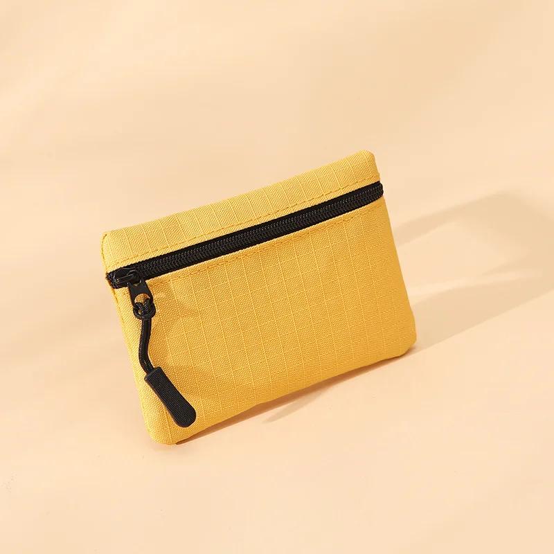 Oxford Cloth Coin Purse Women Zipper Coin Pouch Key Earphone Data Cable Card Bag Credit Card Holder Kids Mini Cute Purse
