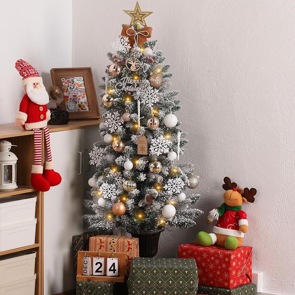 Пластиковые рождественские шары, 72 шт. 2,6 см Рождественские елочные украшения Подвесные шары Рождественские елочные безделушки для Нового года Рождественский елочный декор