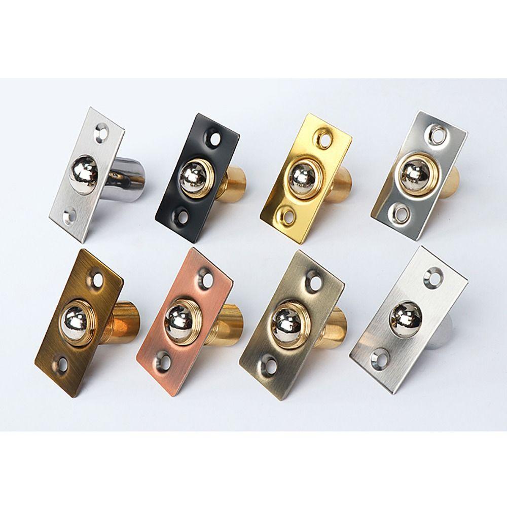 1 комплект стопора для двери шкафа/ворот с винтами, набор защелок для двери, новый шариковый фиксатор для двери шкафа