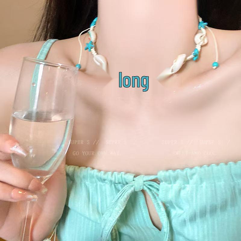 Retro Chinese Tassel Necklace: Unique Ethnic Style Women's High-End Clavicle Chain.