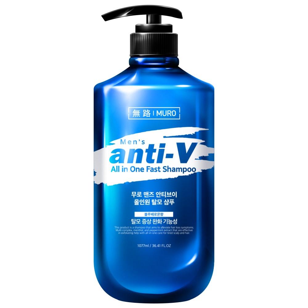 Muro Men's Anti-TV All-in-One Hair Loss Shampoo Blue Pheromone Scent 1.077L 1 pcs