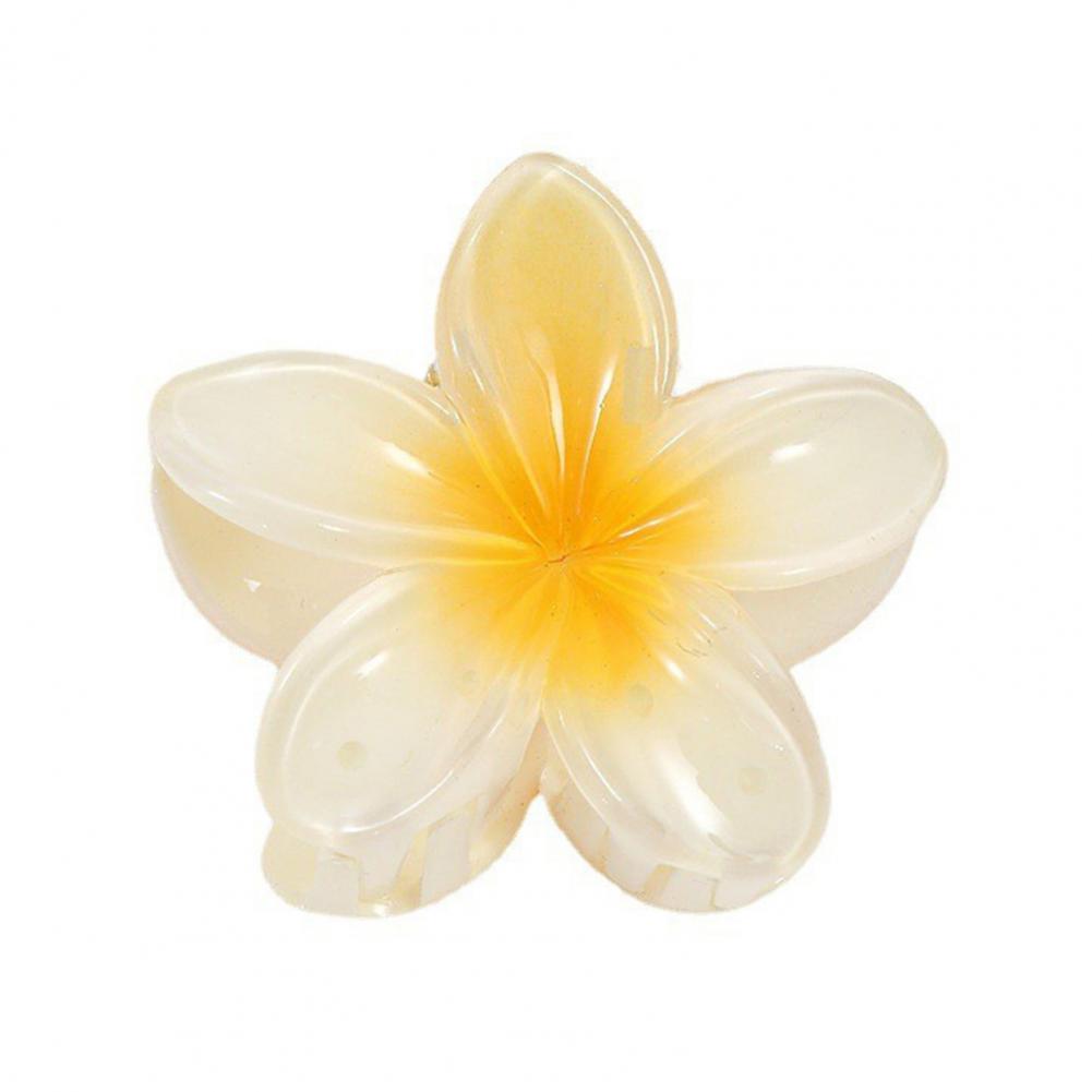 Акриловая заколка для волос Франжипани, заколка для волос, приятный внешний вид, заколка в форме лепестка, женский аксессуар, милые украшения для макияжа, украшения для ванны