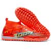 New high-top football shoes men's fly-woven breathable socks professional training sneakers long nails broken nails football shoes spot