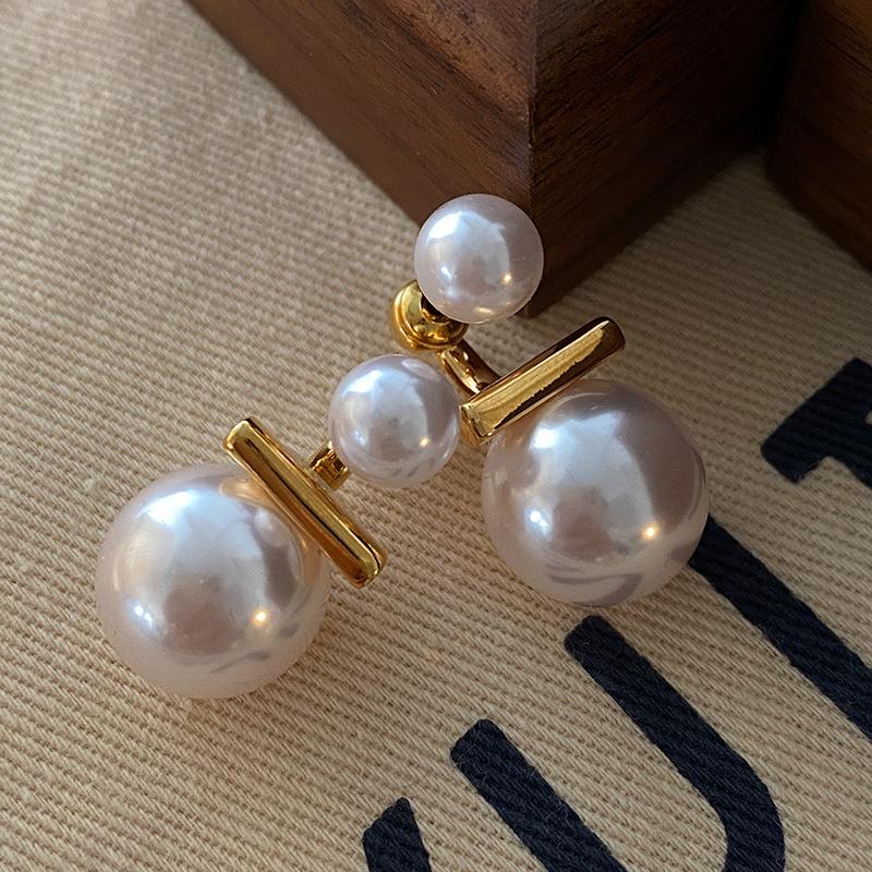 Жемчуг Шицзя Двусторонний Изысканный Атмосфера Высокого Класса Темперамент Новый Год Новый Год Женщины