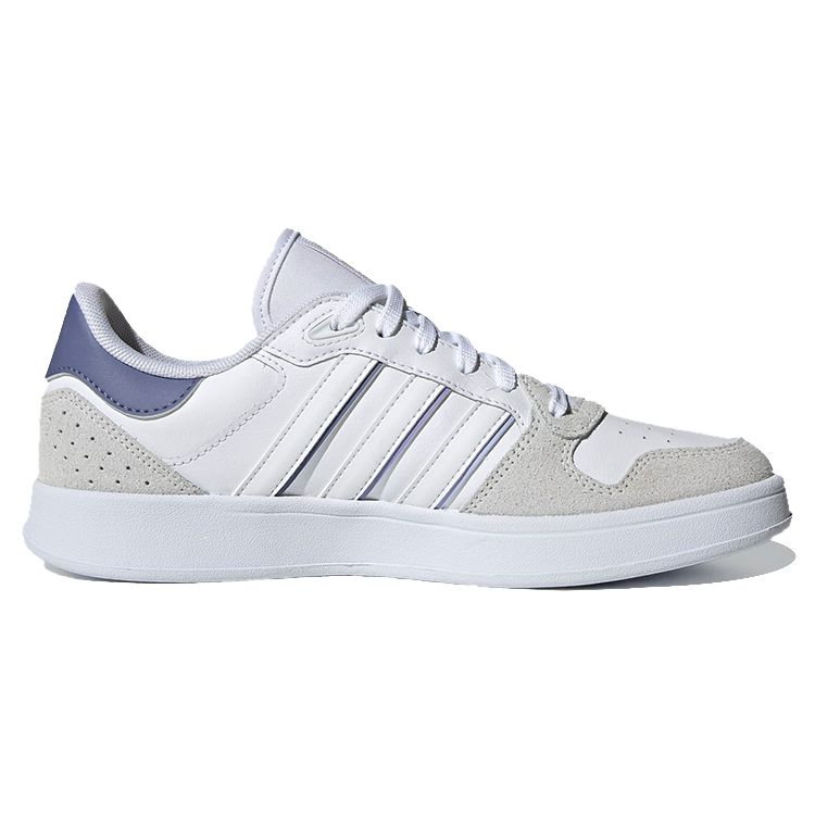 Adidas Neo Breaknet Plus Non-Slip Durable Lightweight Low-Top Skate Shoes Women Sneakers White Gray Blue GZ8069