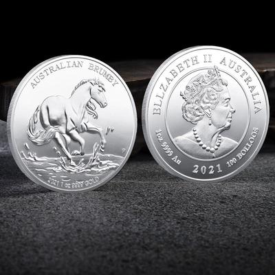 Памятная монета года Лошади по знаку зодиака, 3D рельефное животное Лошадь, коллекционный подарок