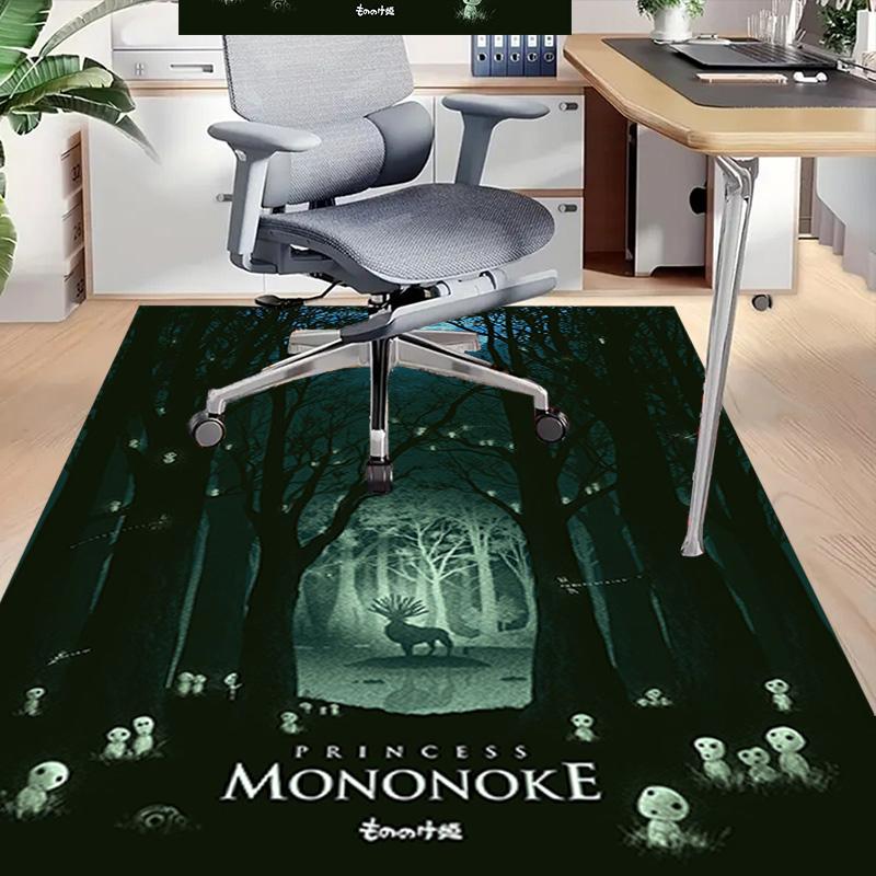 Princess Mononoke Forest Carpet For Playroom Bedroom Living Room Sofa Home Decorkids Game Area Rug Nonslip Floor Mat