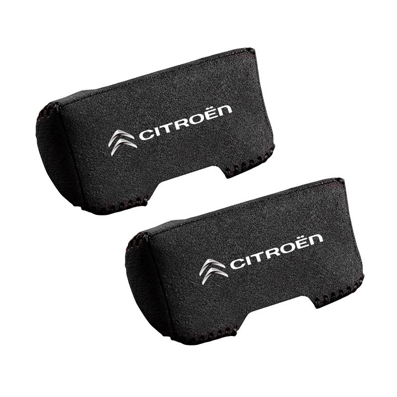 Car Seat Belt Plug Case Suede Protective Cover For Citroen C4 C3 C5 C5X e-C4 X e-C3 C-Elysee Berlingo C1 C6 C2 C-Crosser aib256