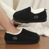 Warm Woolen Shoes, Thickened Home Cotton Shoes, Anti-slip Winter Heel Thick-soled Cashmere Cotton Slippers