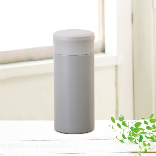 Atlas Бутылка для воды из двойной нержавеющей стали 360 мл, Изолированная для горячей и холодной воды, Серая, SS-350GY