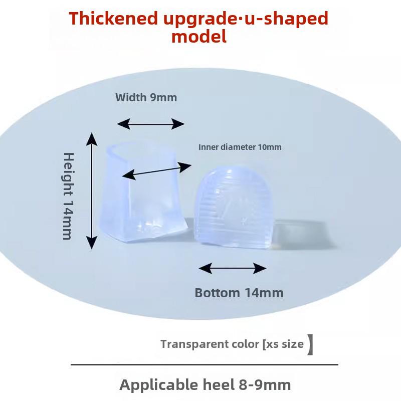 Silent Anti-Slip Stiletto Heel Protectors: Mute, Wear-Resistant Pads for Women's High Heels