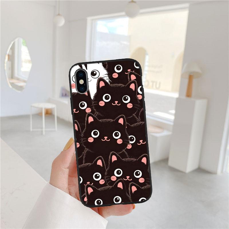 LO23 Чехол-бампер Мягкий Кот Котёнок Мяу для Samsung Galaxy S20 S21 S22 Ultra FE + Plus A21S A22 A24 A25 A26 A30 A30S A31