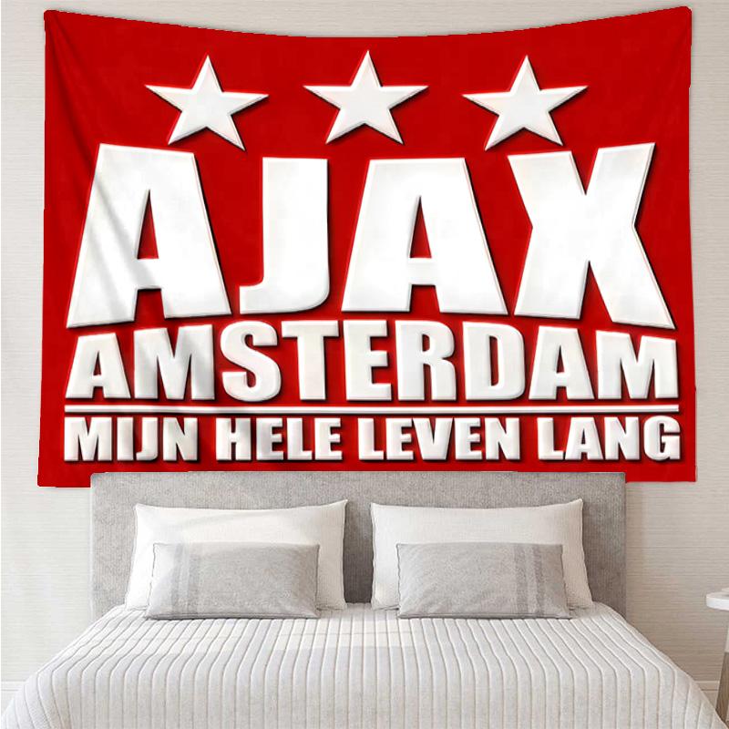 AFC Ajax Tapestry for Bedroom Aesthetic Classroom Tapestries Wall Hanging for Living Room Dorm Office,Ideal Creative Gift