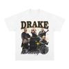 2025 Summer New Drake Vintage Tee Drake Vintage Hip Hop Rap American Men's Fashion Casual Short Sleeve Quick Dry T-shirt