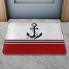 Индивидуальный Название Лодки Противоскользящий Коврик для Двери Морской Якорь Компас Штурвал Персонализированный Домашний Декор Напольный Коврик Внутренний Наружный Коврик для Ванной