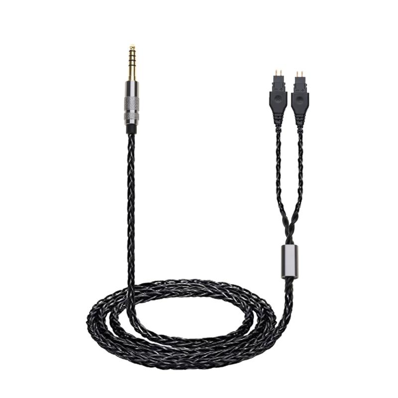 Replacement Upgrade Cable Wire for HD650 HD600 HD660s HD580 Headphone 4.4mm/3.5mm/2.5mm Plugs 1.5x4 Twiste Wire 1.5m